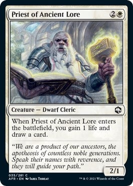 Image for Priest of Ancient Lore (35) [Adventures in the Forgotten Realms] - Magic: The Gathering