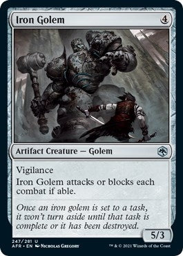 Image for Iron Golem (247) [Adventures in the Forgotten Realms] - Magic: The Gathering