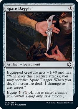 Image for Spare Dagger (250) [Adventures in the Forgotten Realms] - Magic: The Gathering