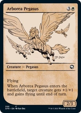Image for Arborea Pegasus (Showcase) (299) [Adventures in the Forgotten Realms] - Magic: The Gathering
