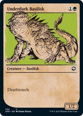 Image for Underdark Basilisk (Showcase) (334) [Adventures in the Forgotten Realms] - Magic: The Gathering