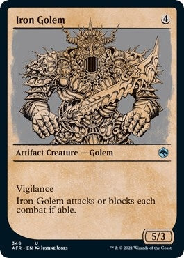 Image for Iron Golem (Showcase) (348) [Adventures in the Forgotten Realms] - Magic: The Gathering