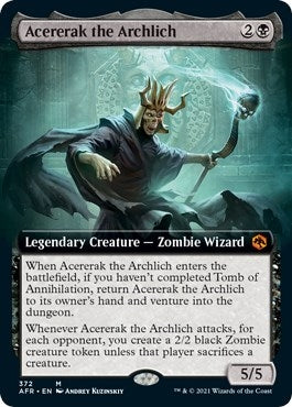 Image for Acererak the Archlich (Extended Art) (372) [Adventures in the Forgotten Realms] - Magic: The Gathering