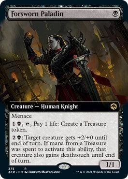 Image for Forsworn Paladin (Extended Art) (375) [Adventures in the Forgotten Realms] - Magic: The Gathering