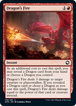 Image for Dragon's Fire (139) [Adventures in the Forgotten Realms] - Magic: The Gathering