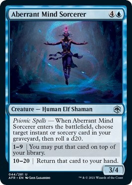 Image for Aberrant Mind Sorcerer (44) [Adventures in the Forgotten Realms] - Magic: The Gathering