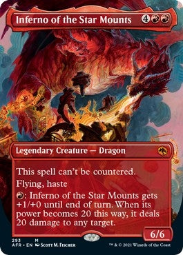 Image for Inferno of the Star Mounts (Borderless) (293) [Adventures in the Forgotten Realms] - Magic: The Gathering