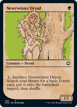 Image for Neverwinter Dryad (Showcase) (329) [Adventures in the Forgotten Realms] - Magic: The Gathering