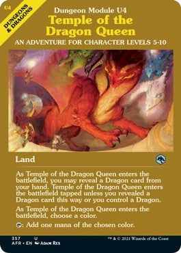 Image for Temple of the Dragon Queen (Dungeon Module) (357) [Adventures in the Forgotten Realms] - Magic: The Gathering