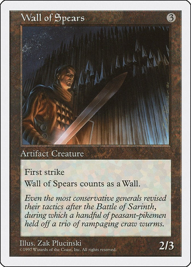 Image for Wall of Spears [Fifth Edition] - Magic: The Gathering