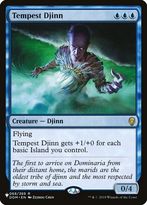 Image for Tempest Djinn (068/269) [The List Reprints] - Magic: The Gathering