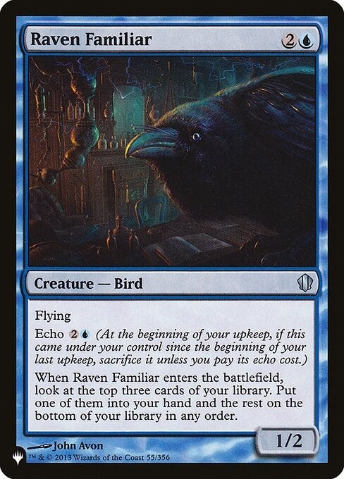 Image for Raven Familiar (55/356) [The List Reprints] - Magic: The Gathering
