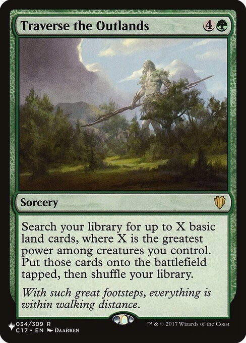 Image for Traverse the Outlands (034/309) [The List Reprints] - Magic: The Gathering