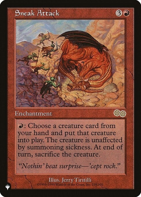 Image for Sneak Attack (218/350) [The List Reprints] - Magic: The Gathering