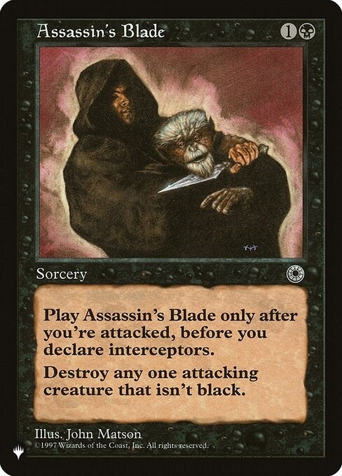 Image for Assassin's Blade [The List Reprints] - Magic: The Gathering