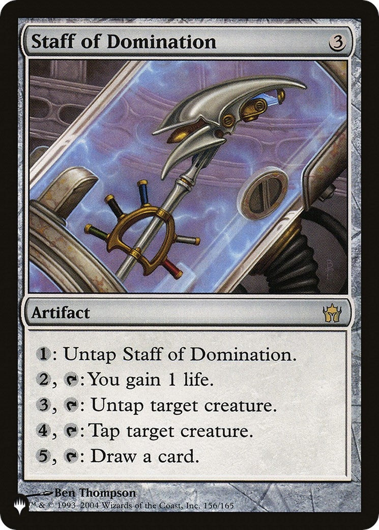 Image for Staff of Domination (156/165) [The List Reprints] - Magic: The Gathering