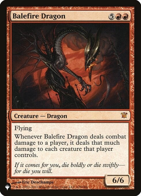 Image for Balefire Dragon (129/264) [The List Reprints] - Magic: The Gathering