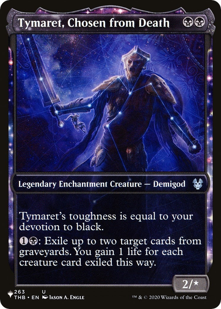 Image for Tymaret, Chosen from Death (Showcase) (263/254) [The List Reprints] - Magic: The Gathering