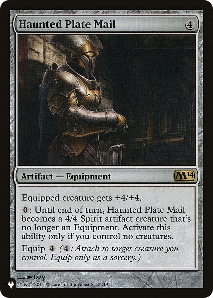 Image for Haunted Plate Mail (212/249) [The List Reprints] - Magic: The Gathering