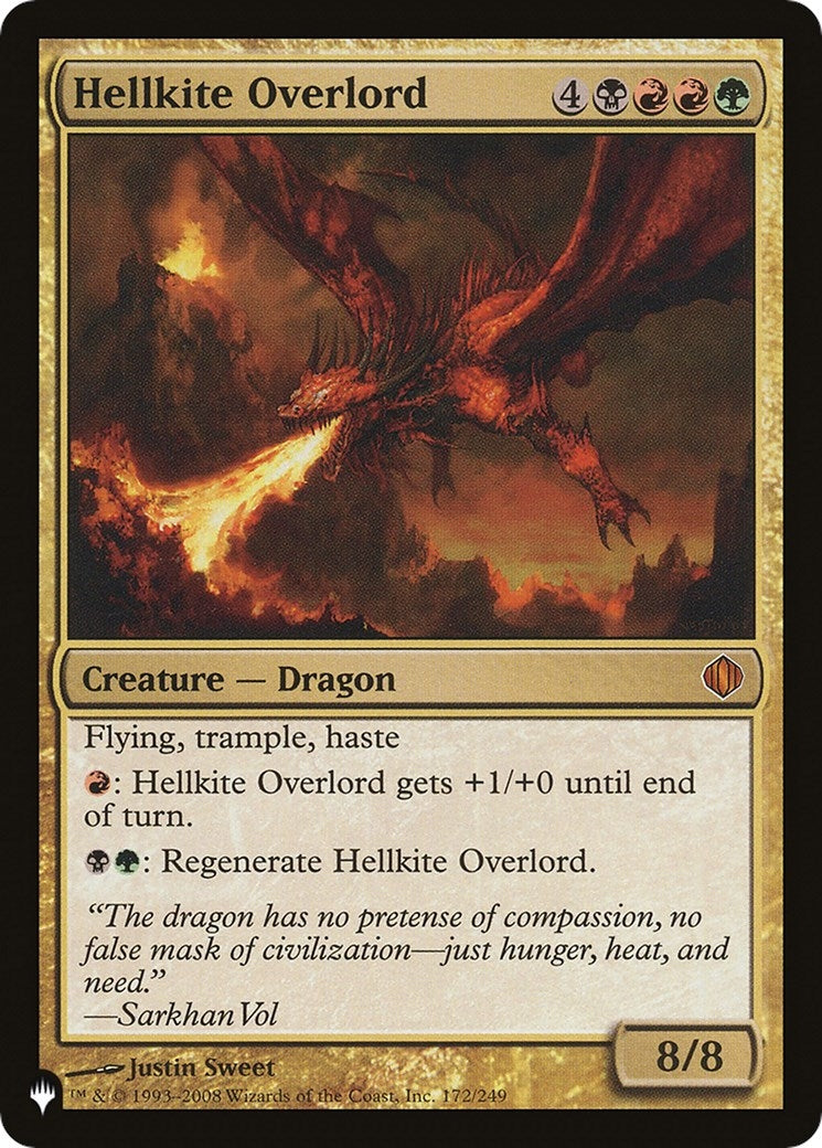 Image for Hellkite Overlord (172/249) [The List Reprints] - Magic: The Gathering