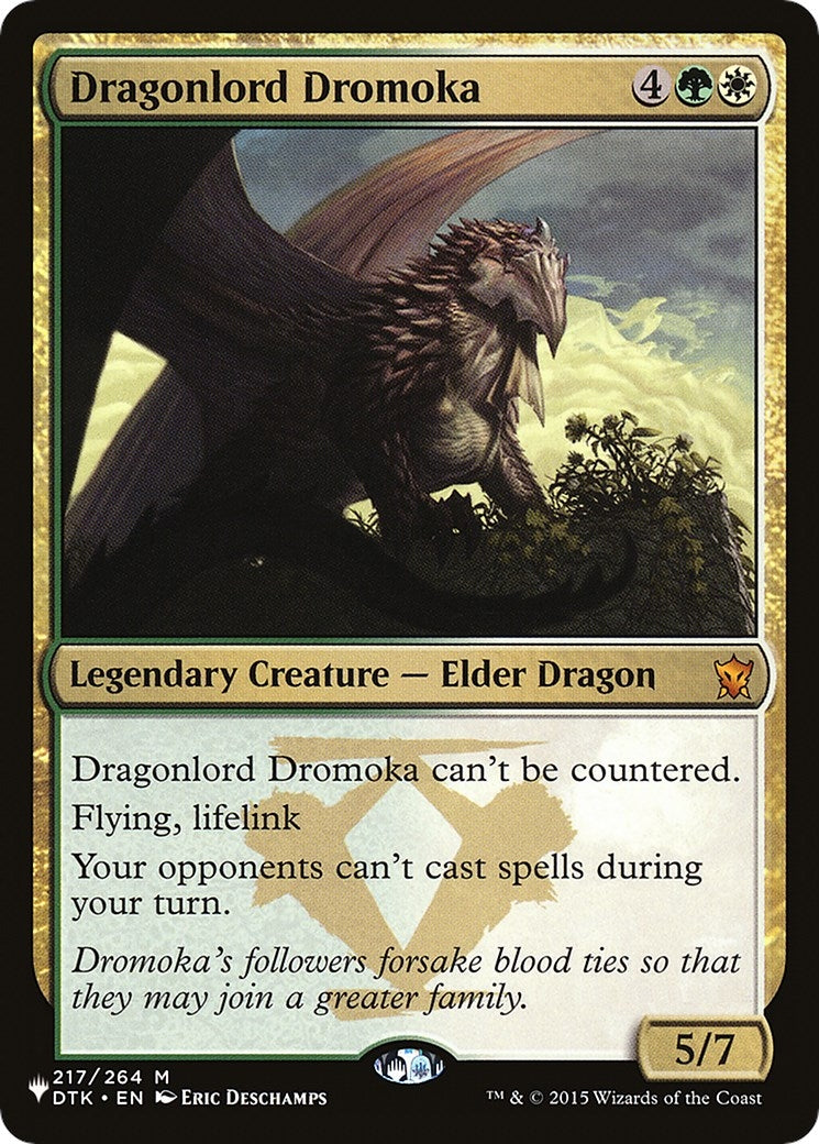 Image for Dragonlord Dromoka (217/264) [The List Reprints] - Magic: The Gathering