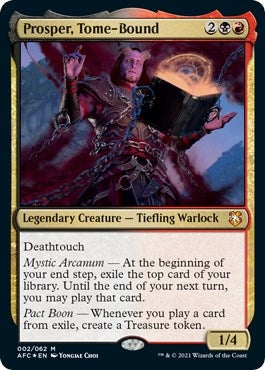 Image for Prosper, Tome-Bound (Display Commander) - Thick Stock (2) [Adventures in the Forgotten Realms] - Magic: The Gathering