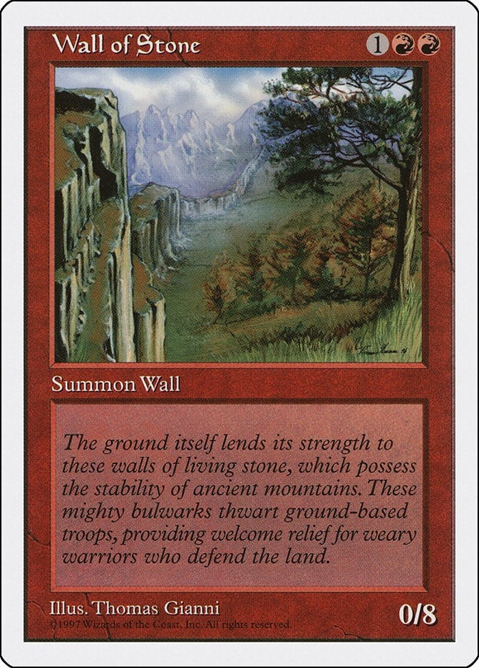 Image for Wall of Stone [Fifth Edition] - Magic: The Gathering