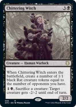 Image for Chittering Witch (95) [Adventures in the Forgotten Realms] - Magic: The Gathering