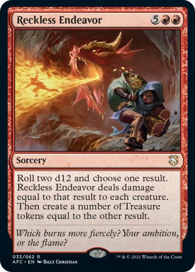 Image for Reckless Endeavor (33) [Adventures in the Forgotten Realms] - Magic: The Gathering