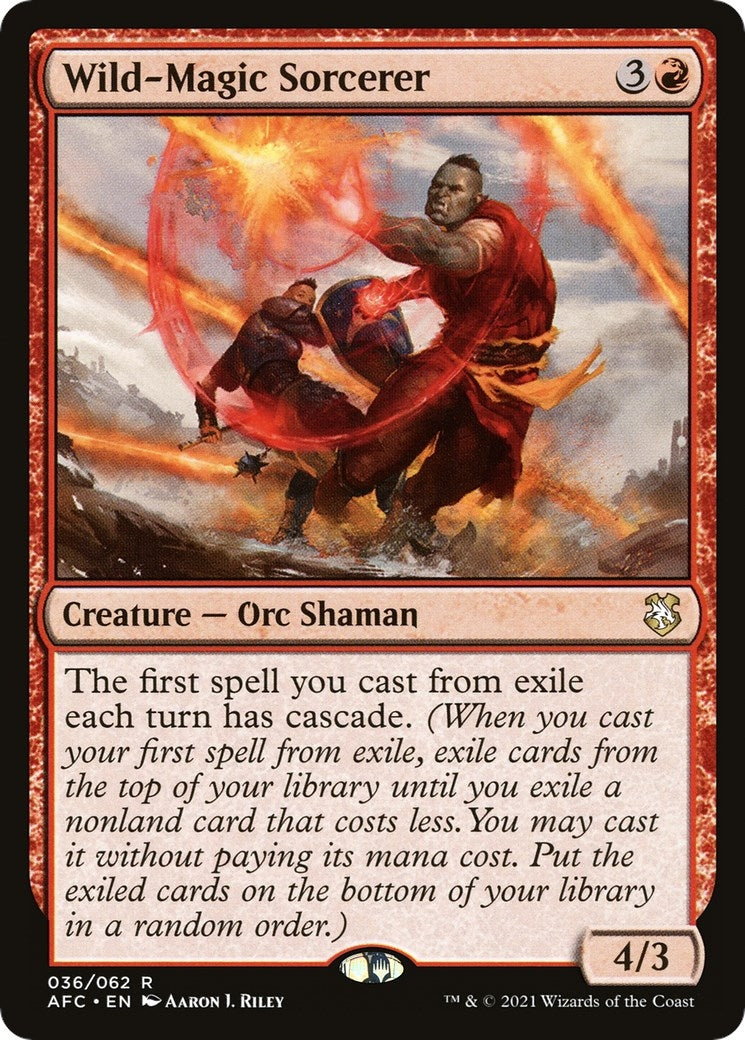 Image for Wild-Magic Sorcerer (36) [Adventures in the Forgotten Realms] - Magic: The Gathering