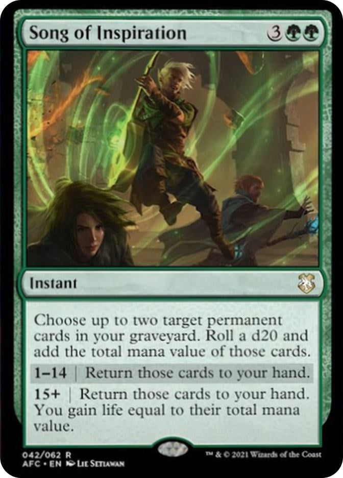 Image for Song of Inspiration (42) [Adventures in the Forgotten Realms] - Magic: The Gathering