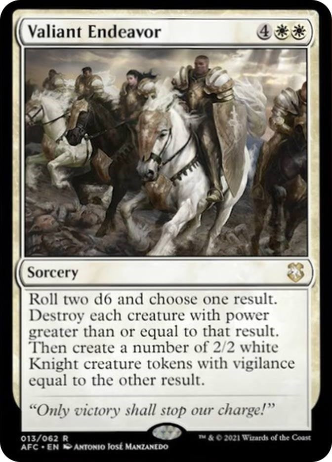 Image for Valiant Endeavor (13) [Adventures in the Forgotten Realms] - Magic: The Gathering