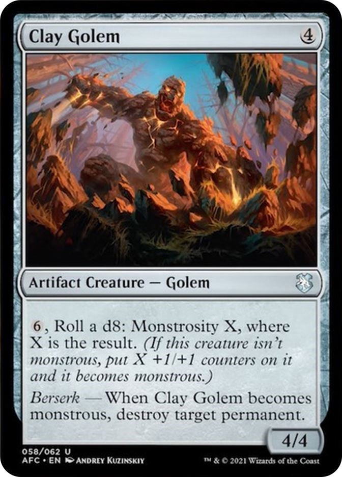 Image for Clay Golem (58) [Adventures in the Forgotten Realms] - Magic: The Gathering
