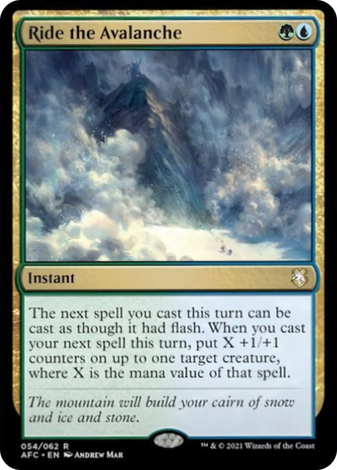Image for Ride the Avalanche (54) [Adventures in the Forgotten Realms] - Magic: The Gathering