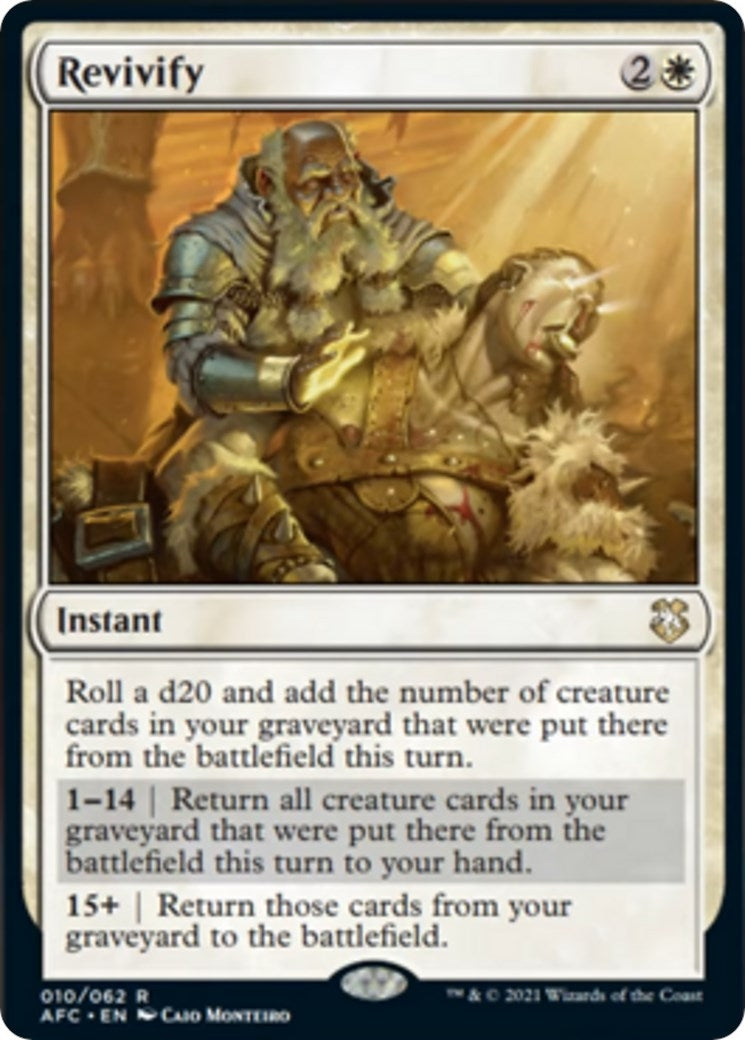 Image for Revivify (10) [Adventures in the Forgotten Realms] - Magic: The Gathering