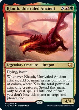 Klauth, Unrivaled Ancient (50) [Commander: Adventures in the Forgotten Realms]