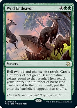 Image for Wild Endeavor (43) [Adventures in the Forgotten Realms] - Magic: The Gathering