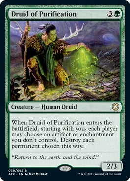 Image for Druid of Purification (39) [Adventures in the Forgotten Realms] - Magic: The Gathering