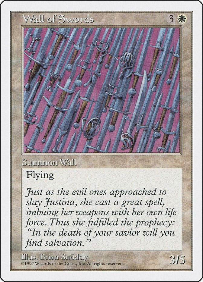 Image for Wall of Swords [Fifth Edition] - Magic: The Gathering