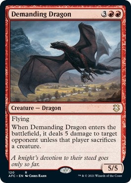 Image for Demanding Dragon (120) [Adventures in the Forgotten Realms] - Magic: The Gathering