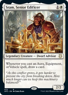 Image for Sram, Senior Edificer (72) [Adventures in the Forgotten Realms] - Magic: The Gathering