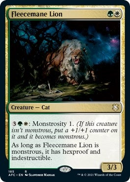 Image for Fleecemane Lion (185) [Adventures in the Forgotten Realms] - Magic: The Gathering