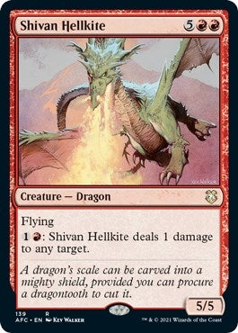 Image for Shivan Hellkite (139) [Adventures in the Forgotten Realms] - Magic: The Gathering