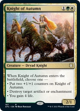 Image for Knight of Autumn (187) [Adventures in the Forgotten Realms] - Magic: The Gathering