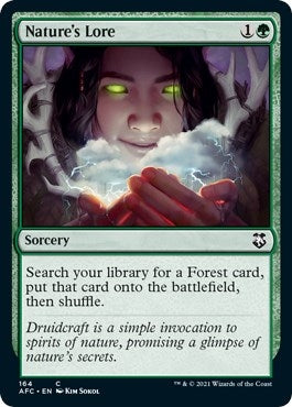 Image for Nature's Lore (164) [Adventures in the Forgotten Realms] - Magic: The Gathering