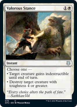 Image for Valorous Stance (76) [Adventures in the Forgotten Realms] - Magic: The Gathering
