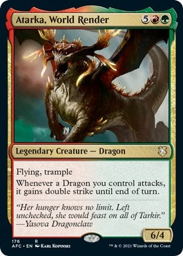 Image for Atarka, World Render (176) [Adventures in the Forgotten Realms] - Magic: The Gathering