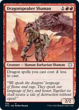 Image for Dragonspeaker Shaman (330) [Adventures in the Forgotten Realms] - Magic: The Gathering