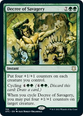 Image for Decree of Savagery (156) [Adventures in the Forgotten Realms] - Magic: The Gathering