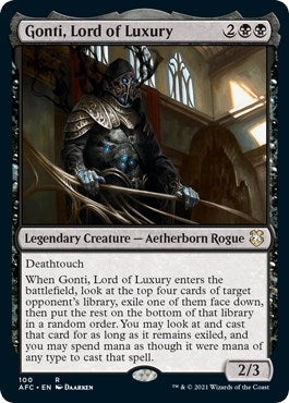Image for Gonti, Lord of Luxury (100) [Adventures in the Forgotten Realms] - Magic: The Gathering